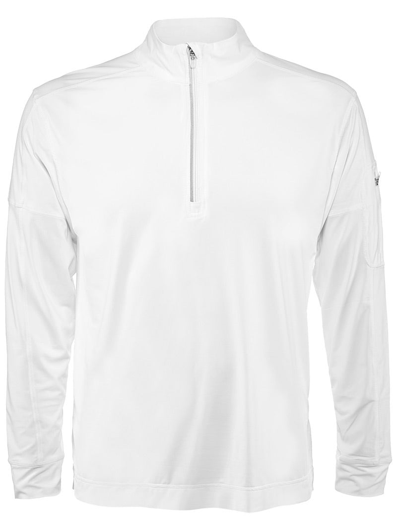 Bloquv Mock Zip Top (m) (white)