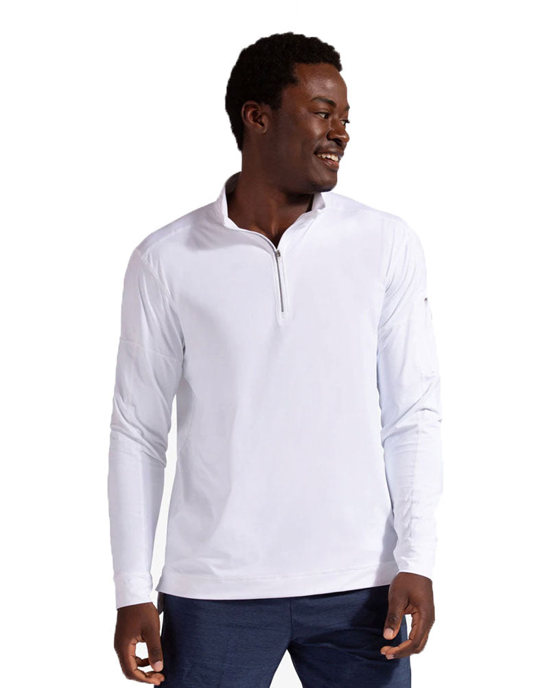 Bloquv Mock Zip Top (m) (white) - Wht / s