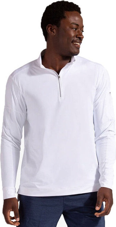Bloquv Mock Zip Top Men’s - White