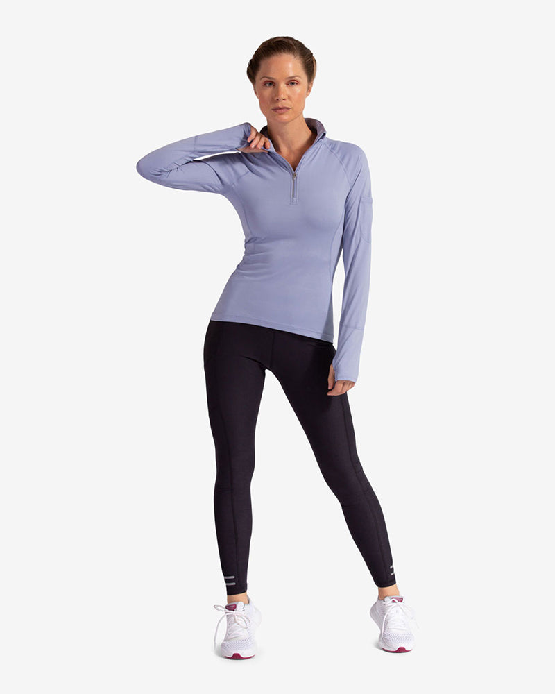 Bloquv Mock Zip Top (w)