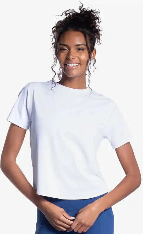 Bloquv Relaxed Short Sleeve Crew Women’s Tickle me Pink