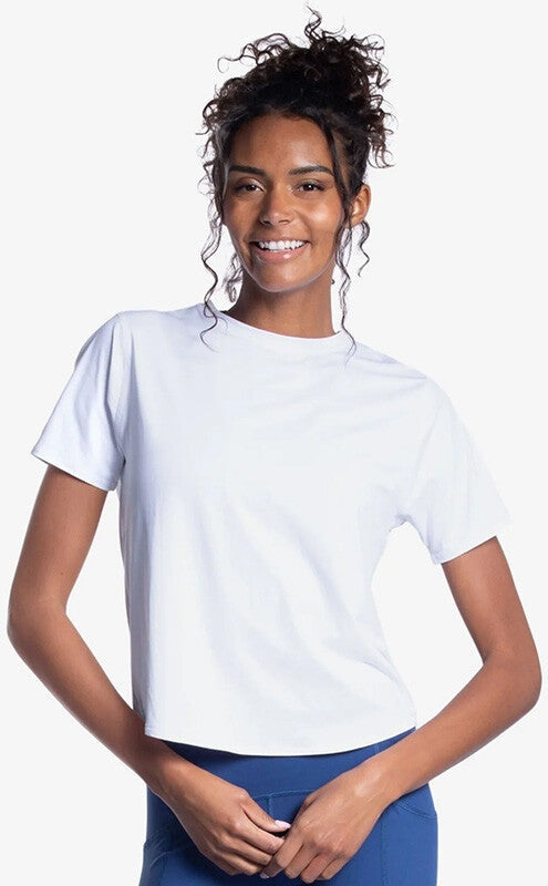 Bloquv Relaxed Short Sleeve Crew Women’s - White