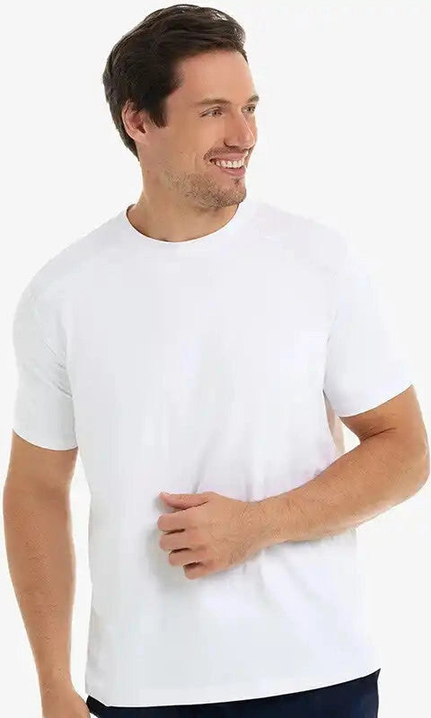 Bloquv Short Sleeve Crew Men’s White