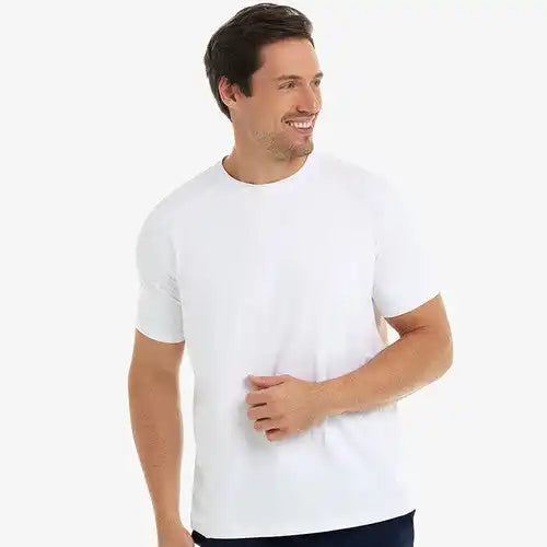 Bloquv Short Sleeve Crew Men’s White