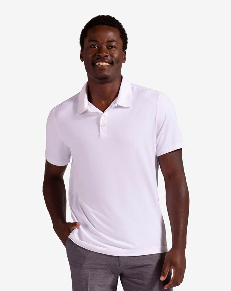 Bloquv Short Sleeve Polo (m) (white) - Wht / s