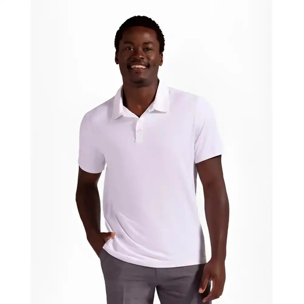 Bloquv Short Sleeve Polo Men’s - White