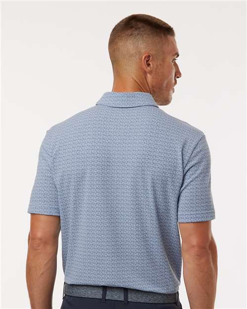 Blue Dawn Melange Printed Blend Polo - A702