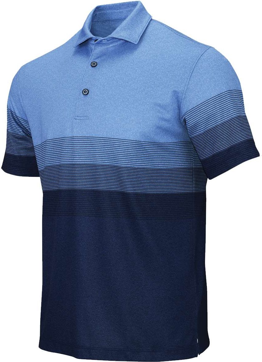 Blue Heather Belmont Sublimated Heathered Polo - 153