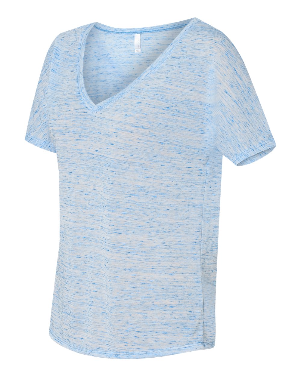 Blue Marble Women’s Slouchy V-Neck Tee - 8815