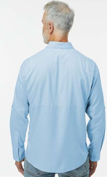 Blue Mist Kitty Hawk Performance Long Sleeve Fishing Shirt - 702