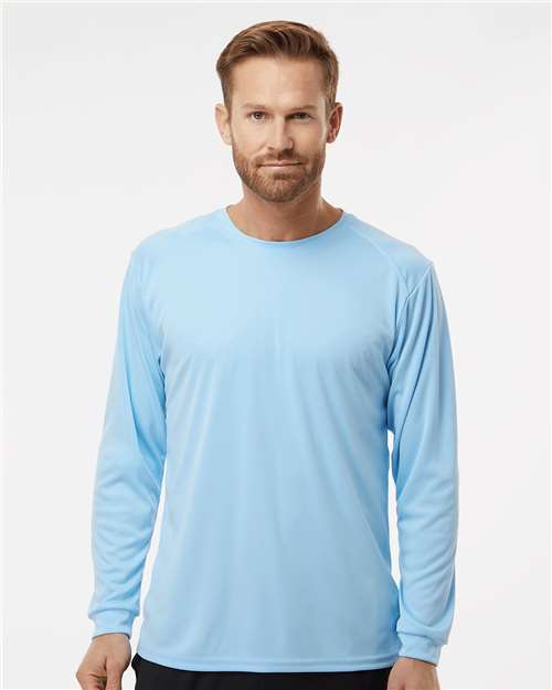 Blue Mist Long Islander Performance Long Sleeve T-Shirt - 210
