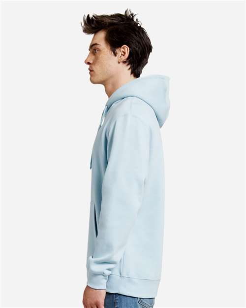Rear View of Blue Mist Premium Pullover Hooded Sweatshirt - LS14001