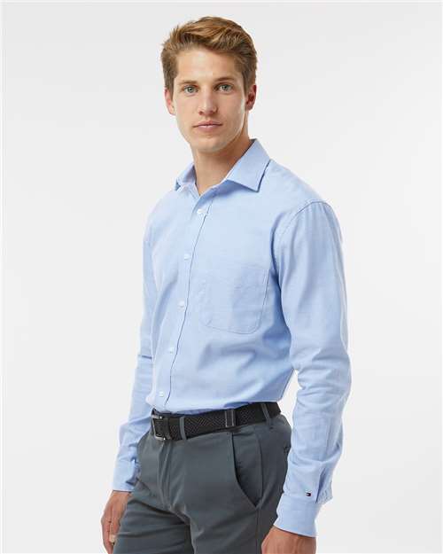Blue New England Cotton Oxford Shirt - 13TH106