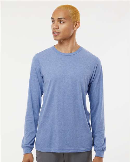 Blue Triblend Triblend Long Sleeve Tee - 3513