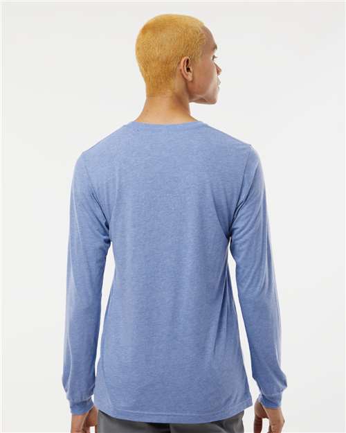 Blue Triblend Triblend Long Sleeve Tee - 3513