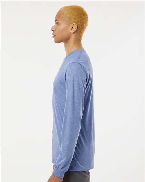Blue Triblend Triblend Long Sleeve Tee - 3513