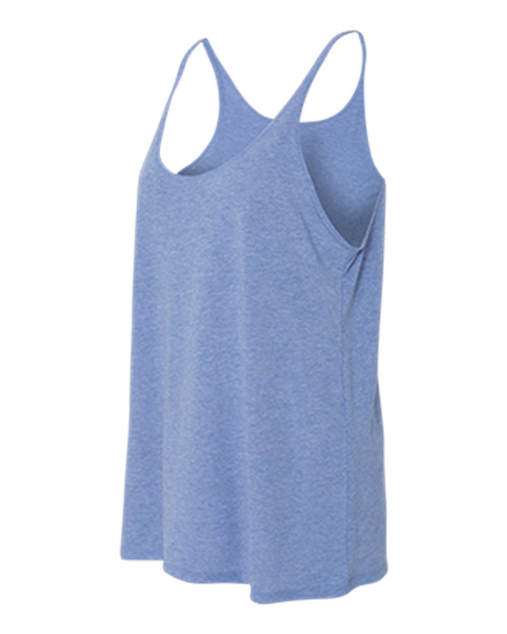 Blue Triblend Women's Slouchy Tank - 8838