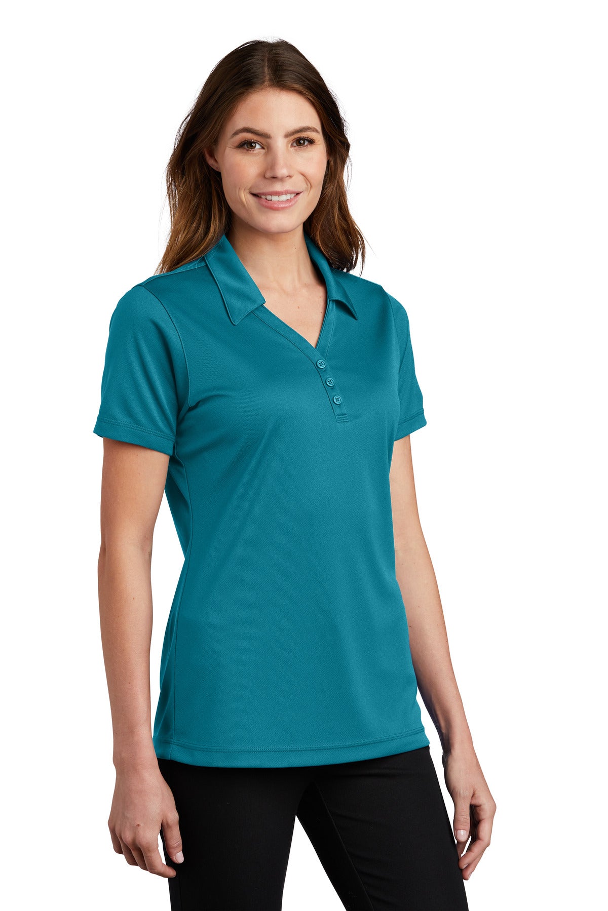 Blue Wake Sport-Tek Women's PosiCharge Micro-Mesh Polo. LST680
