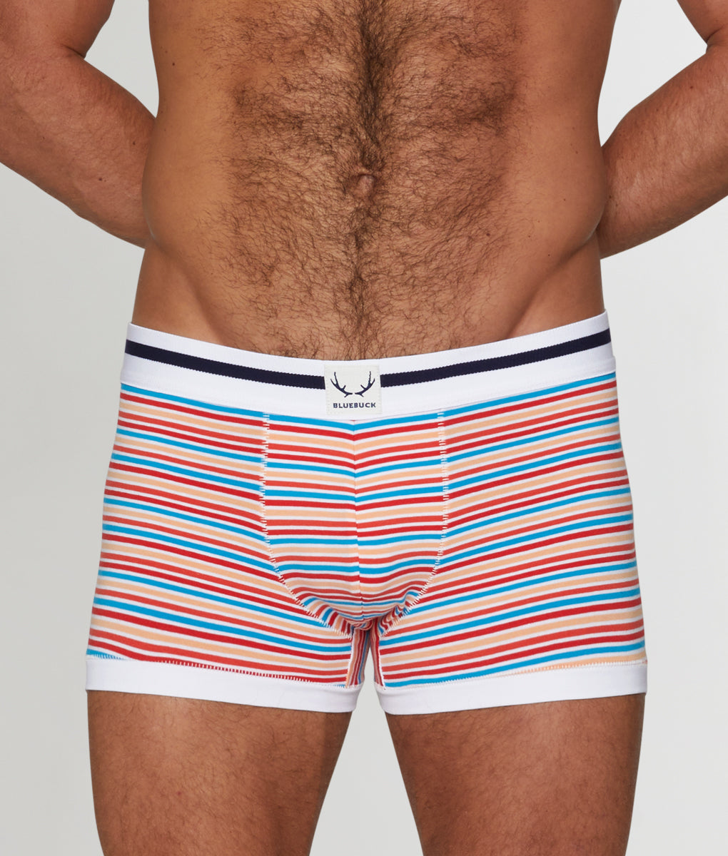 Bluebuck Mini Stripe Trunk - Small Red Stripes