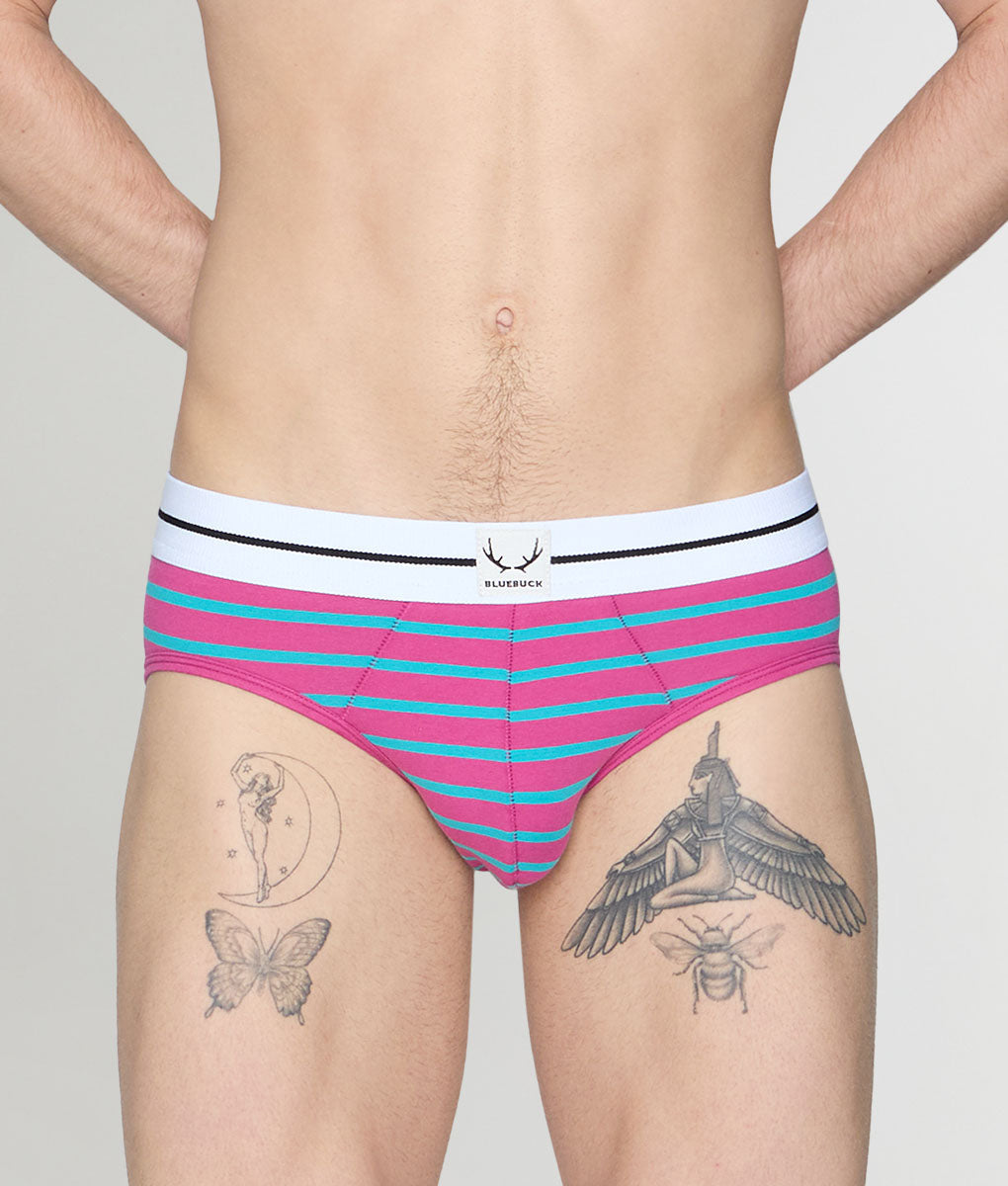 Bluebuck Nautical 25 Brief - Cactus Flower/viridian Green / Small