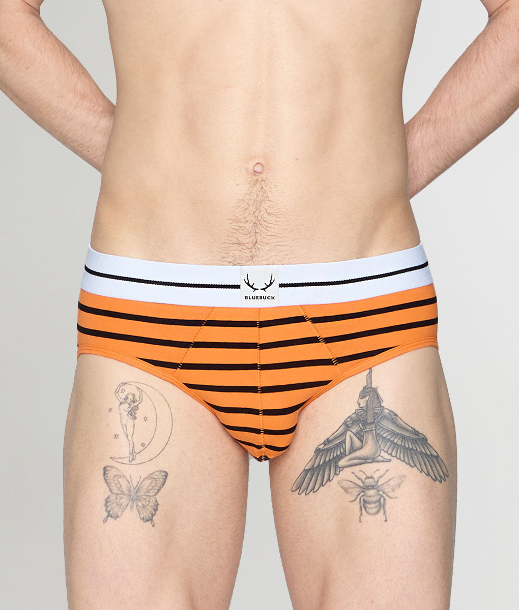 Bluebuck Nautical 25 Brief - Orange/black / Small