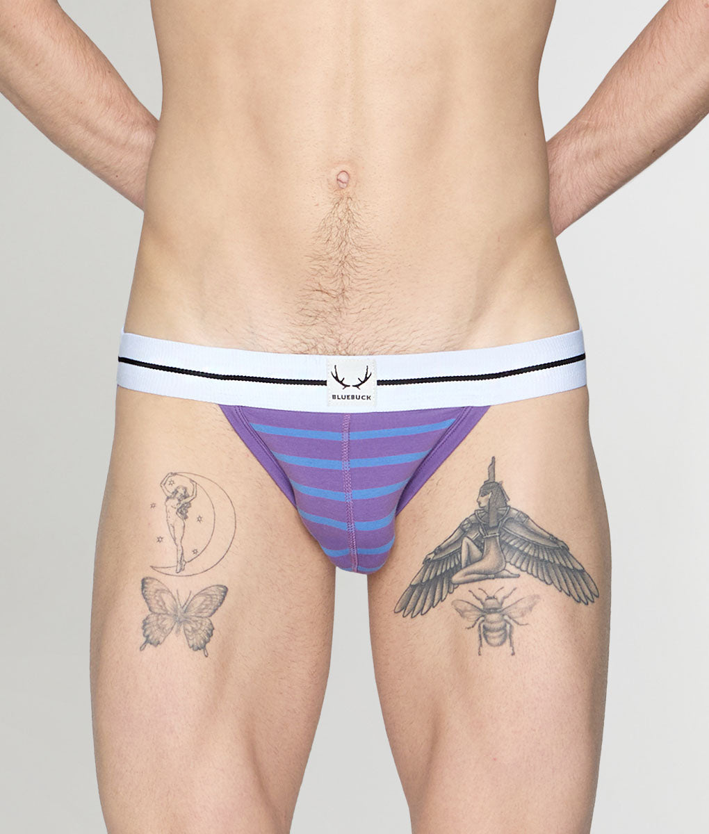 Bluebuck Nautical 25 Jockstrap - Deep Lavender/blue Yonder / Small