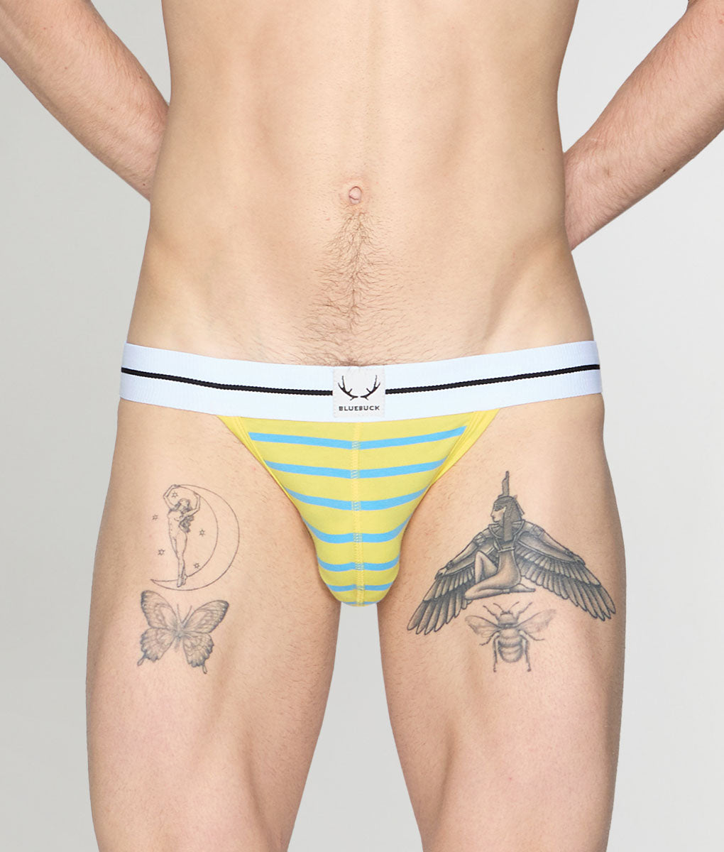 Bluebuck Nautical 25 Jockstrap - Yellow/blue / Small
