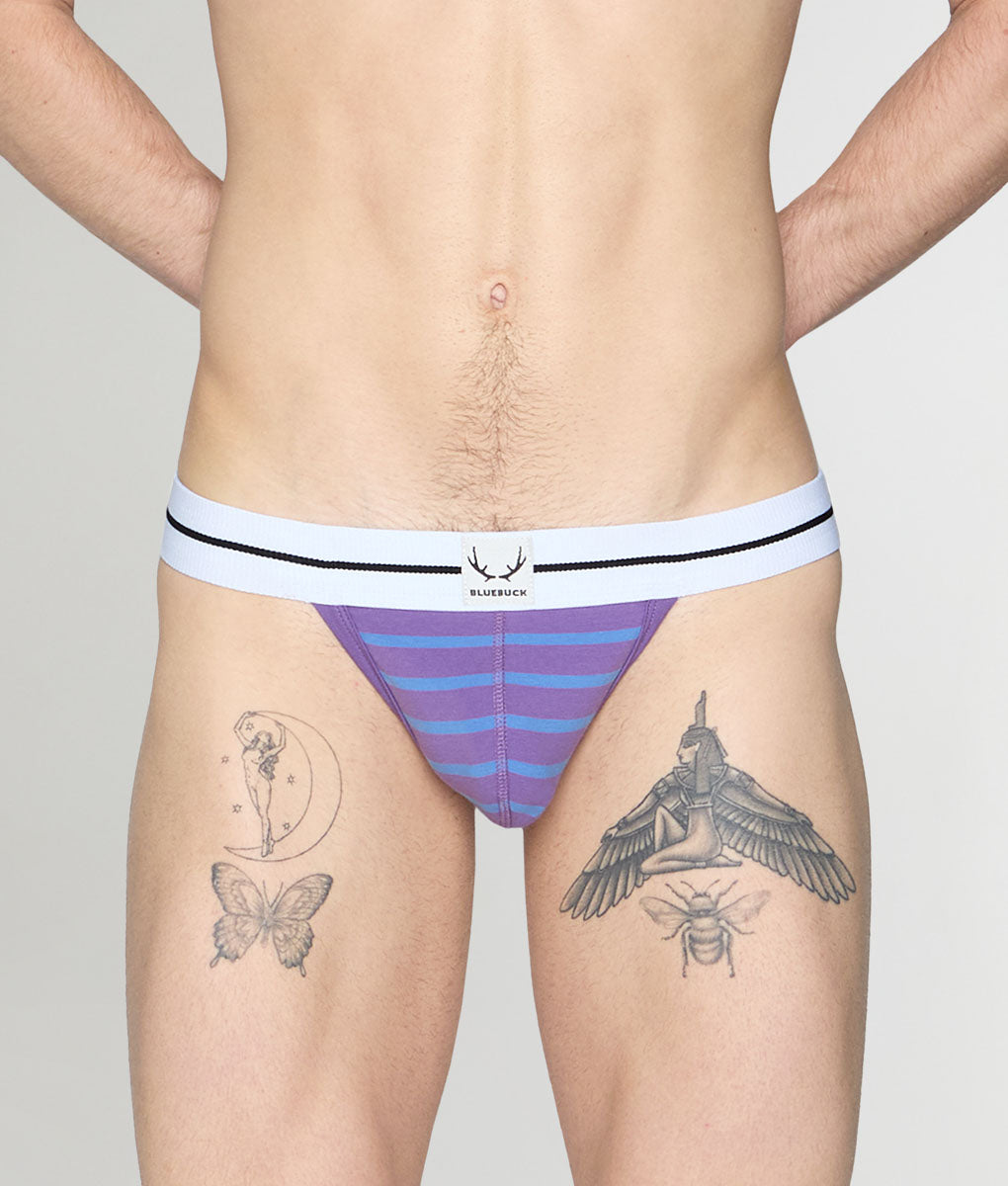 Bluebuck Nautical 25 Thong - Deep Lavender/blue Yonder / Small