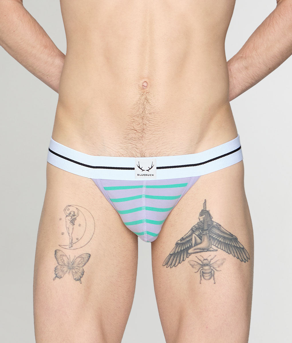 Bluebuck Nautical 25 Thong - Lavander/mint / Small