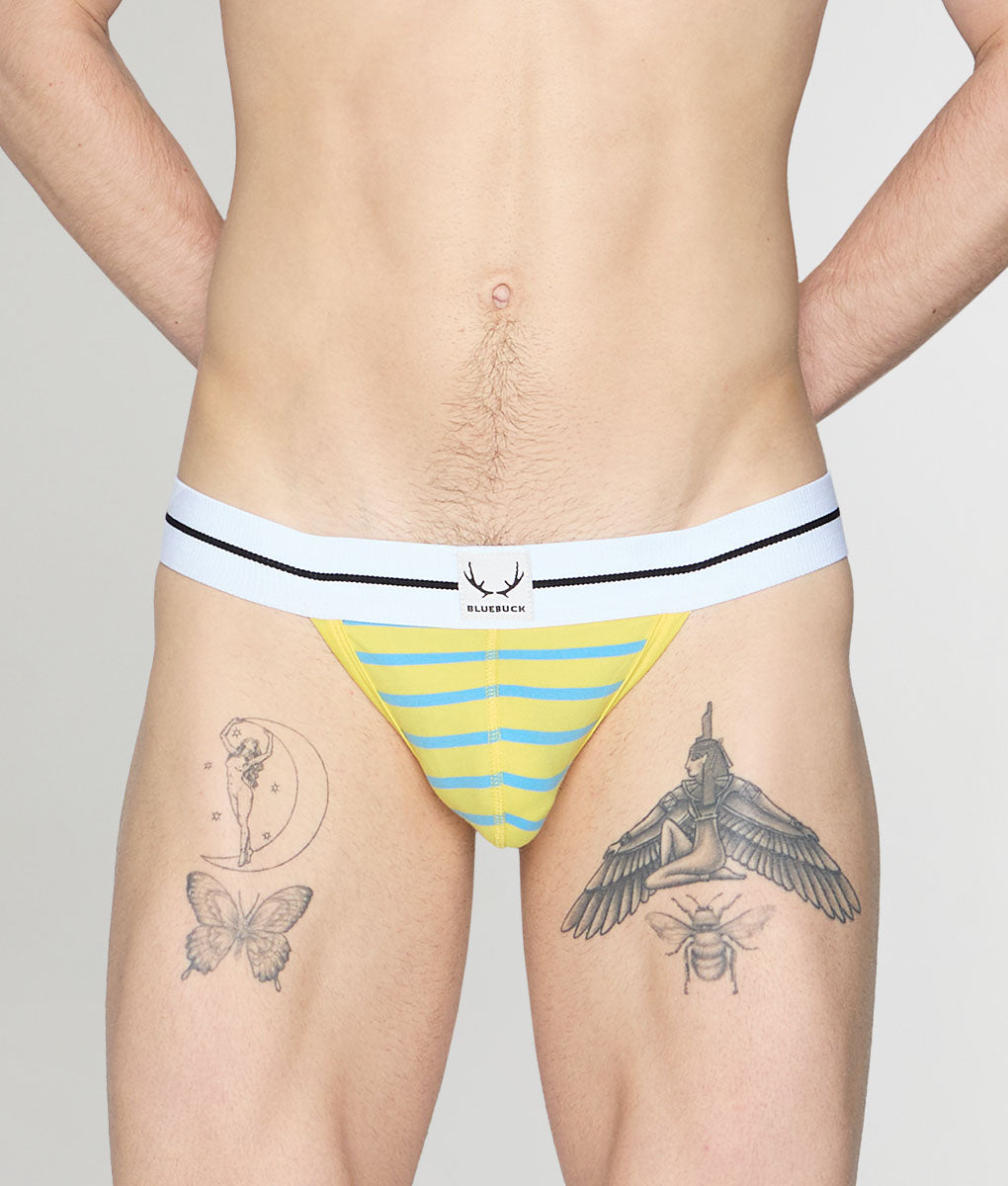 Bluebuck Nautical 25 Thong - Yellow/blue / Small