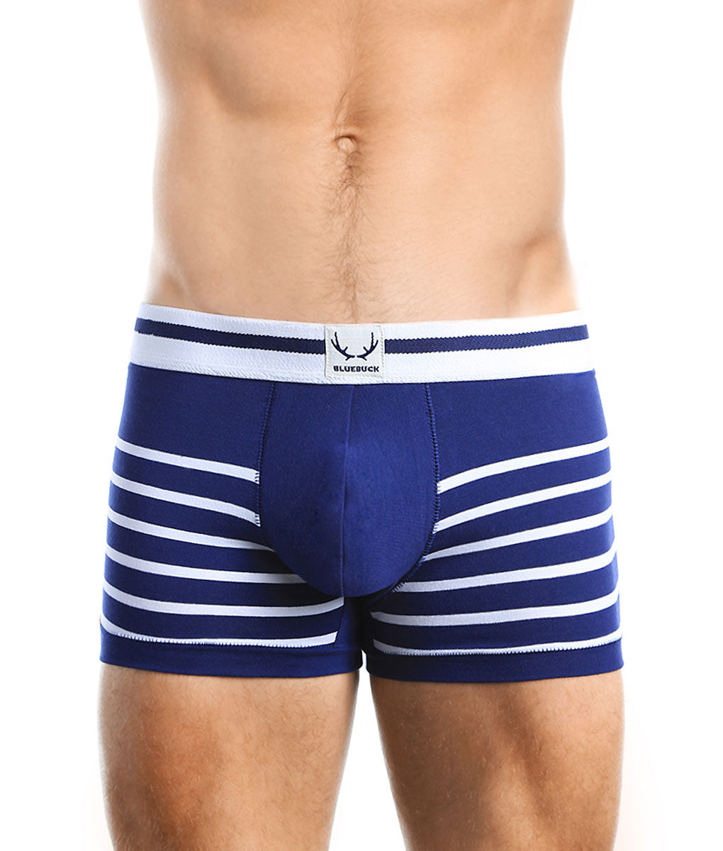 Bluebuck Nautical Trunk - Oblique/navy Stripes / Small