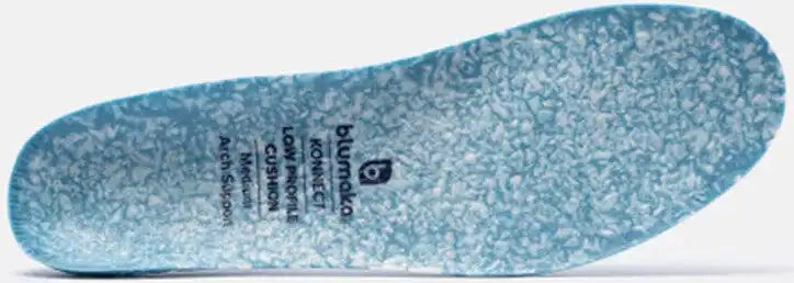 Blumaka Nonslip Konnect Low Profile Cushion Medium Arch Support Insoles - Blue