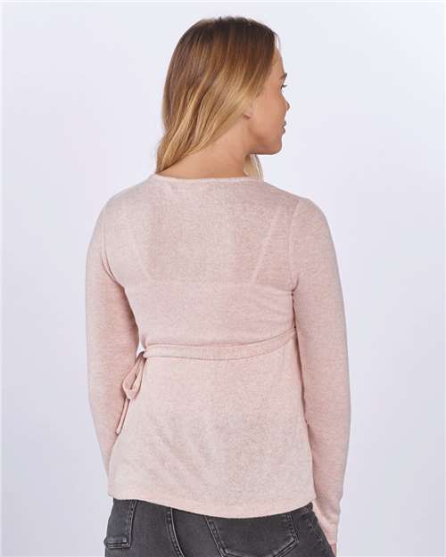 Blush Heather Women&#39;s Cuddle Wrap Top - BW1301