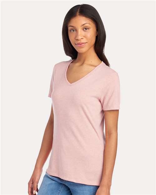 Blush Pink Women&#39;s Premium Blend V-Neck - 560WVR