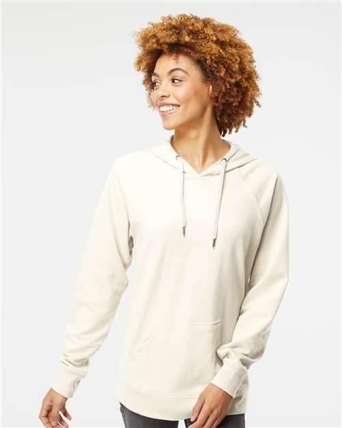 Bone Icon Lightweight Loopback Terry Hooded Sweatshirt - SS1000
