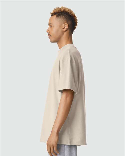 Bone Pique Mockneck Tee - 1PQ