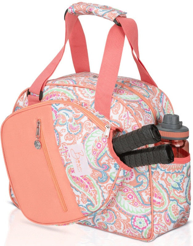 Born to Rally Pickleball Bag (coral) - Pink
