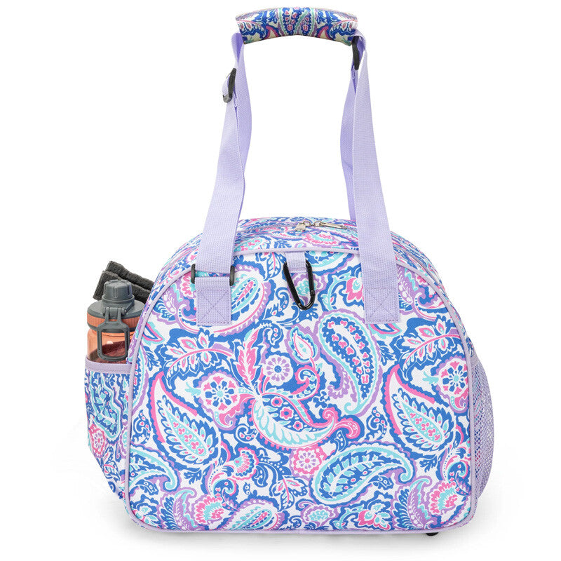 Born to Rally Pickleball Paisley Bag (pink)