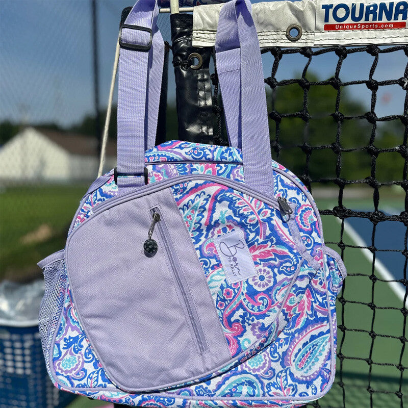 Born to Rally Pickleball Paisley Bag (pink)