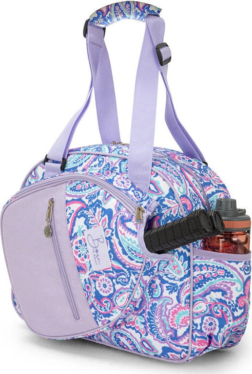 Born to Rally Pickleball Paisley Bag - Purple