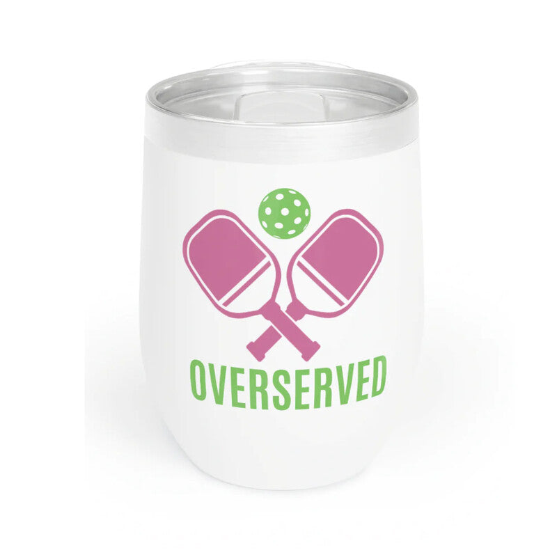 Born to Rally Pickleball Wine Tumbler - Wht / Os