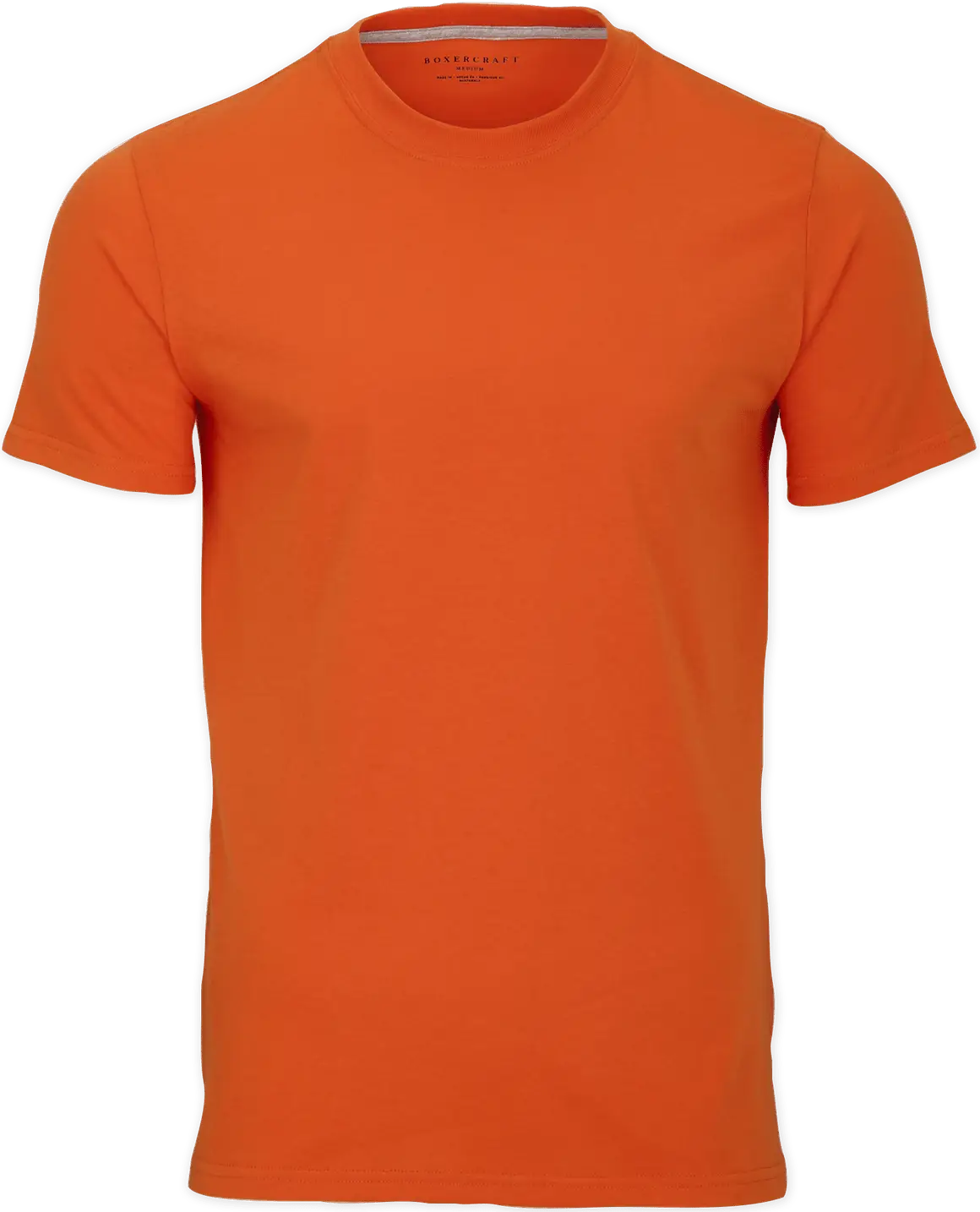 Boxercraft Bm2103 Men’s Essential Crew Neck Tee - Orange - Adult Xs
