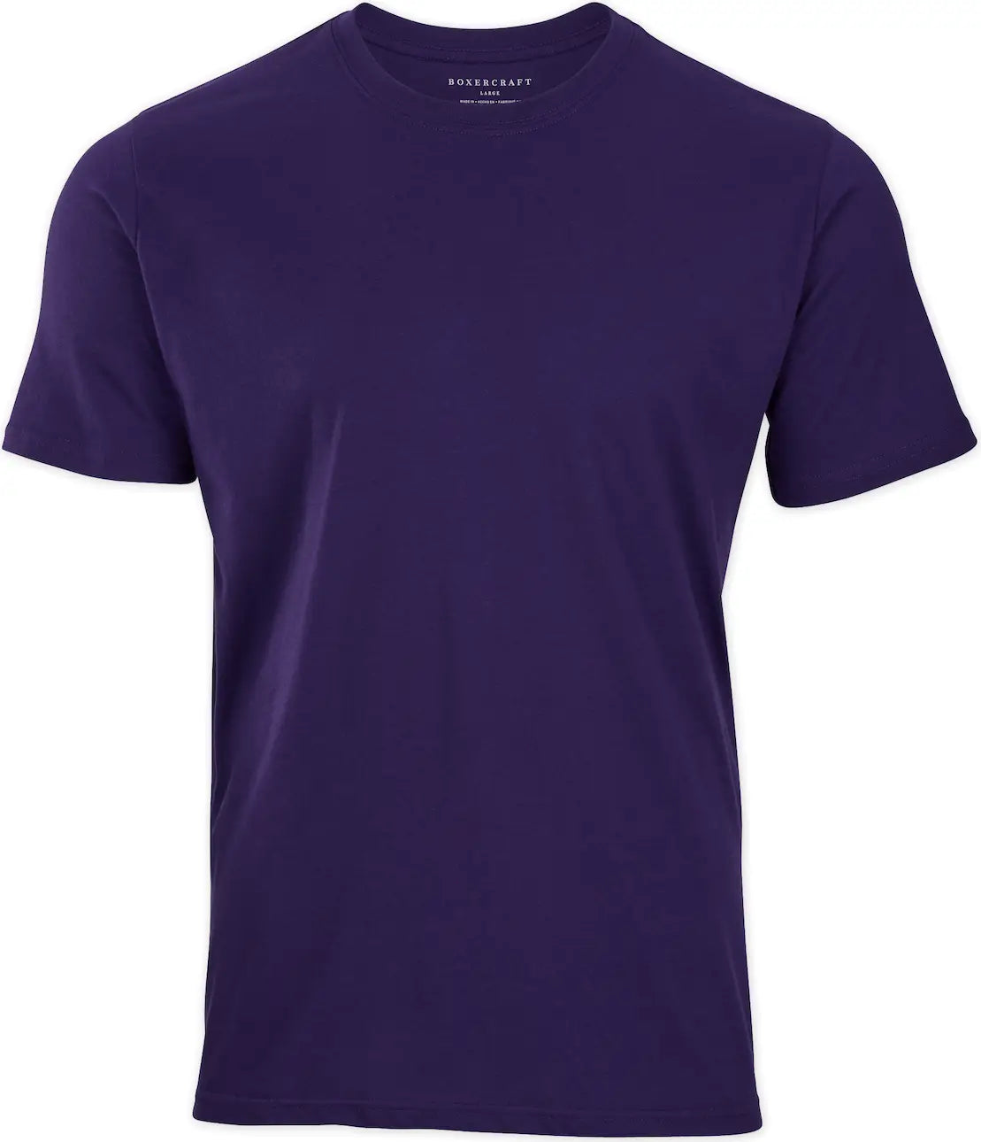 Boxercraft Bm2103 Men’s Essential Crew Neck Tee - Purple - Adult Xs