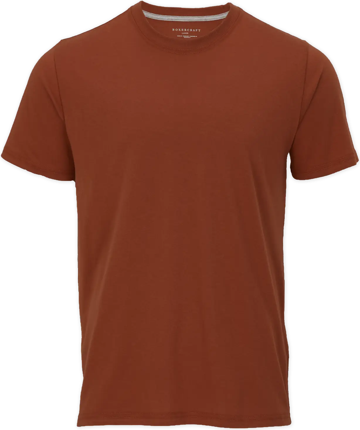 Boxercraft Bm2103 Men’s Essential Crew Neck Tee - Spice - Maroon / Adult Xs