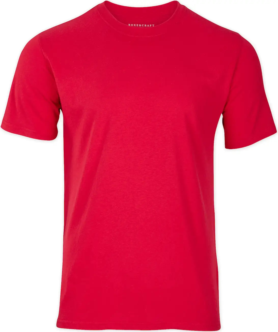 Boxercraft Bm2103 Men’s Essential Crew Neck Tee - True Red - Adult Xs