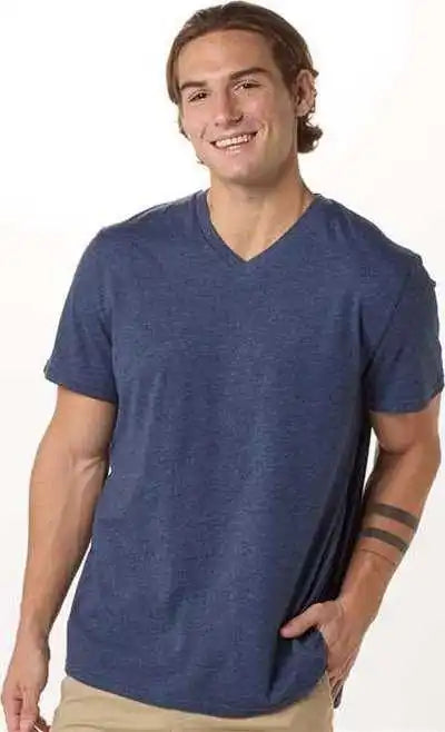 Boxercraft Bm2204 High V-neck T-shirt - Denim