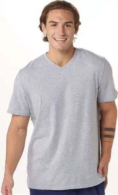Boxercraft Bm2204 High V-neck T-shirt - Oxford Heather