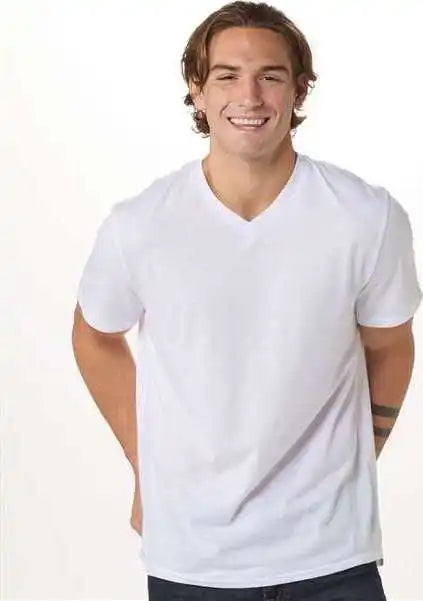 Boxercraft Bm2204 High V-neck T-shirt - White