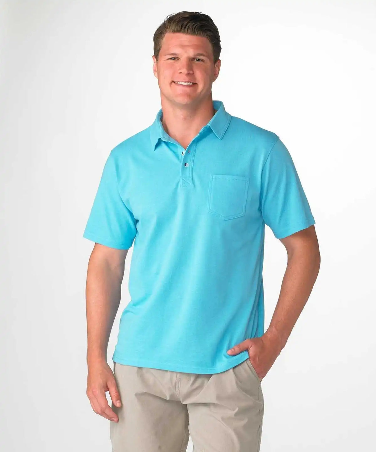 Boxercraft Bm2301 Pique Polo - Pacific Blue