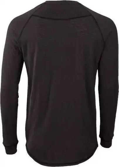 Boxercraft Bm3101 Henley Long Sleeve T-shirt - Black